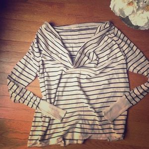 Striped knitted top